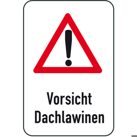 Winterschild Verkehrszeichen 400 x 600 mm - Ungenormtes Winterschild