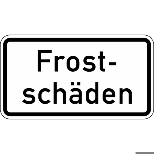 Frostschäden 2011 - Alform RA2 - 750 x 412 mm