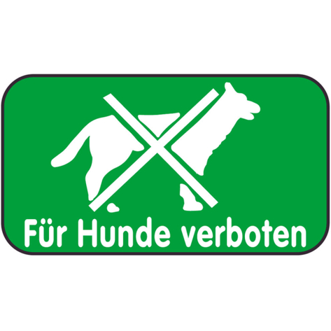 Spielplatzschild "Hunde Verboten" - Warnschild für Hundefreie Zonen