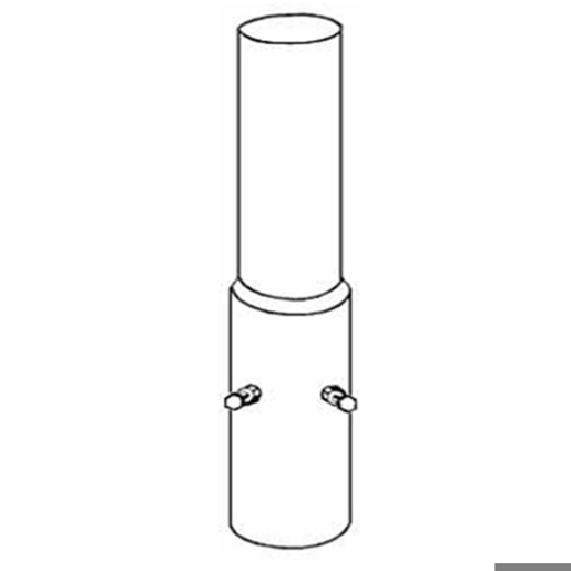 Rohrmast-Aufsetzer 750 mm x 108 mm - Robuste und einfache Montage
