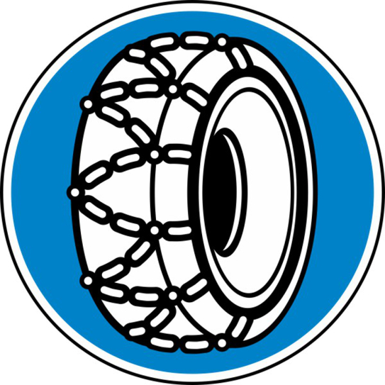Winterschild 750 mm - RA2 - Flachform 2 mm für Schneekettenpflicht