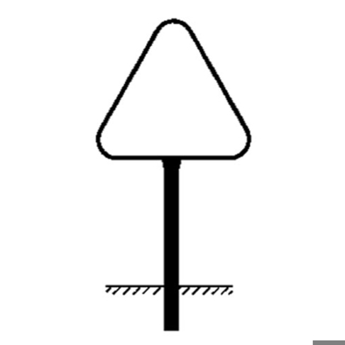 Rohrrahmen Typ 1 - 900 mm für Verkehrsschilder